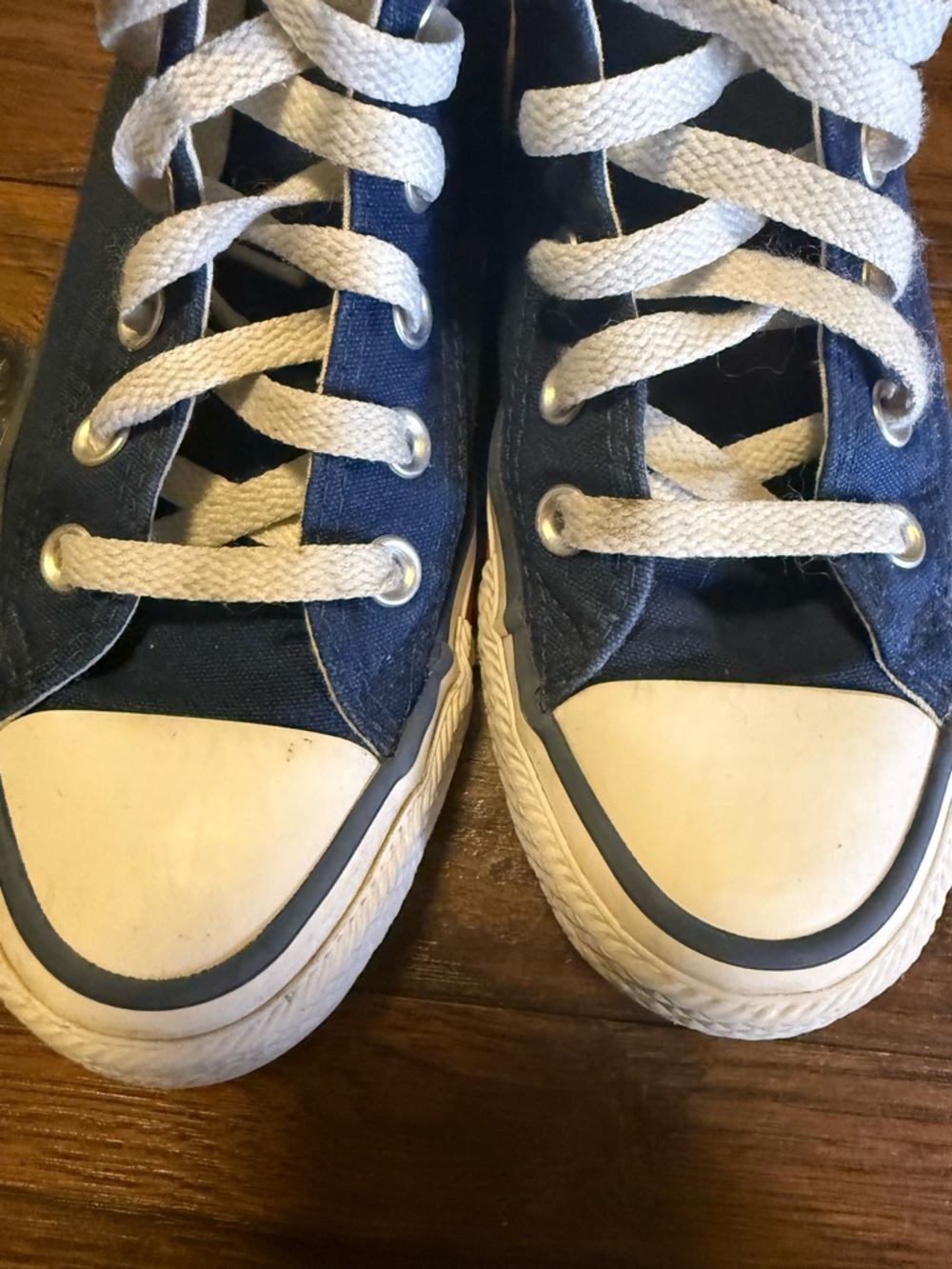 70s meets 80s Converse: Navy Tube Sock High-Tops Retro Athleisure W5.5 M3.5 Kids - Picture 13 of 13